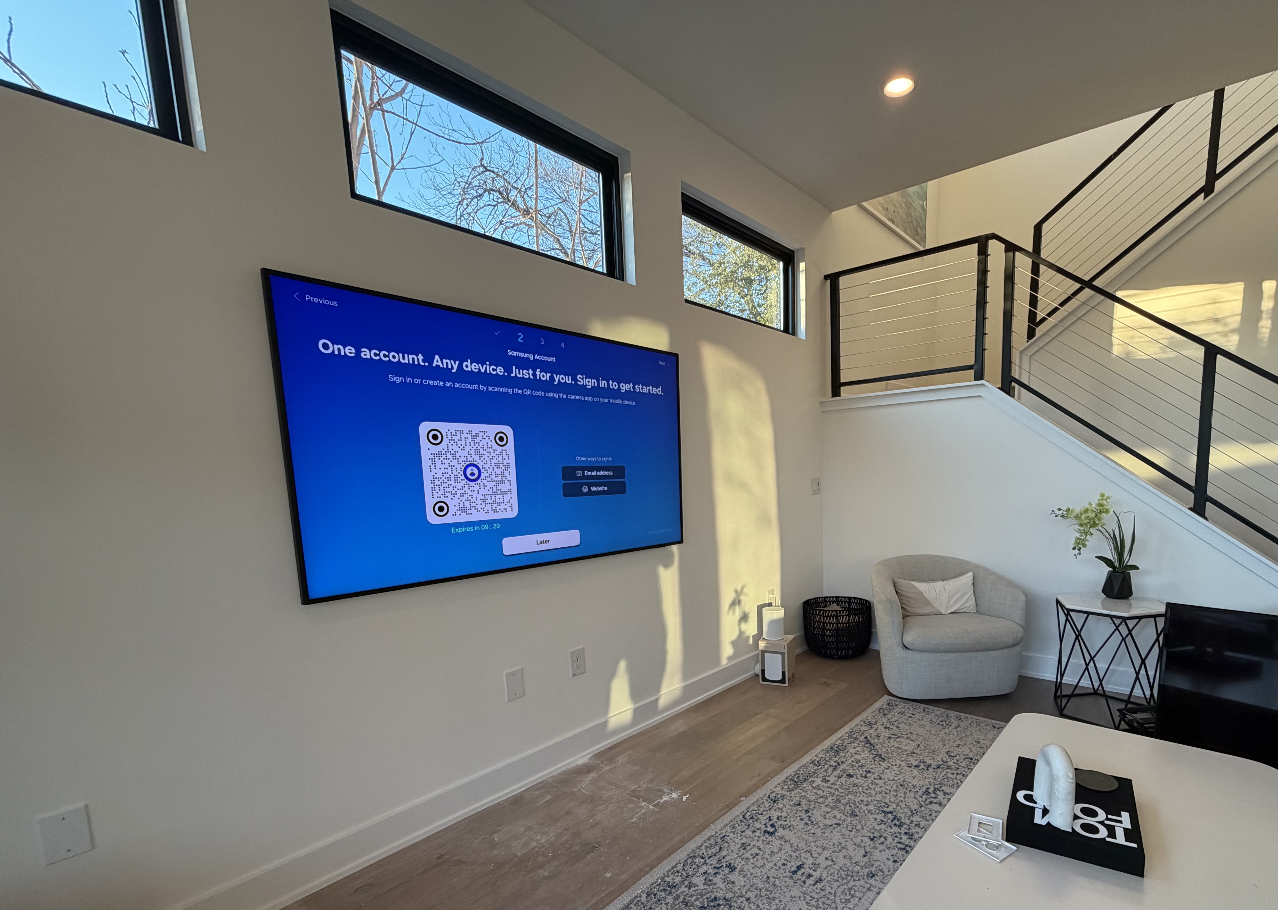 Finished Luxury TV Mounting Installation